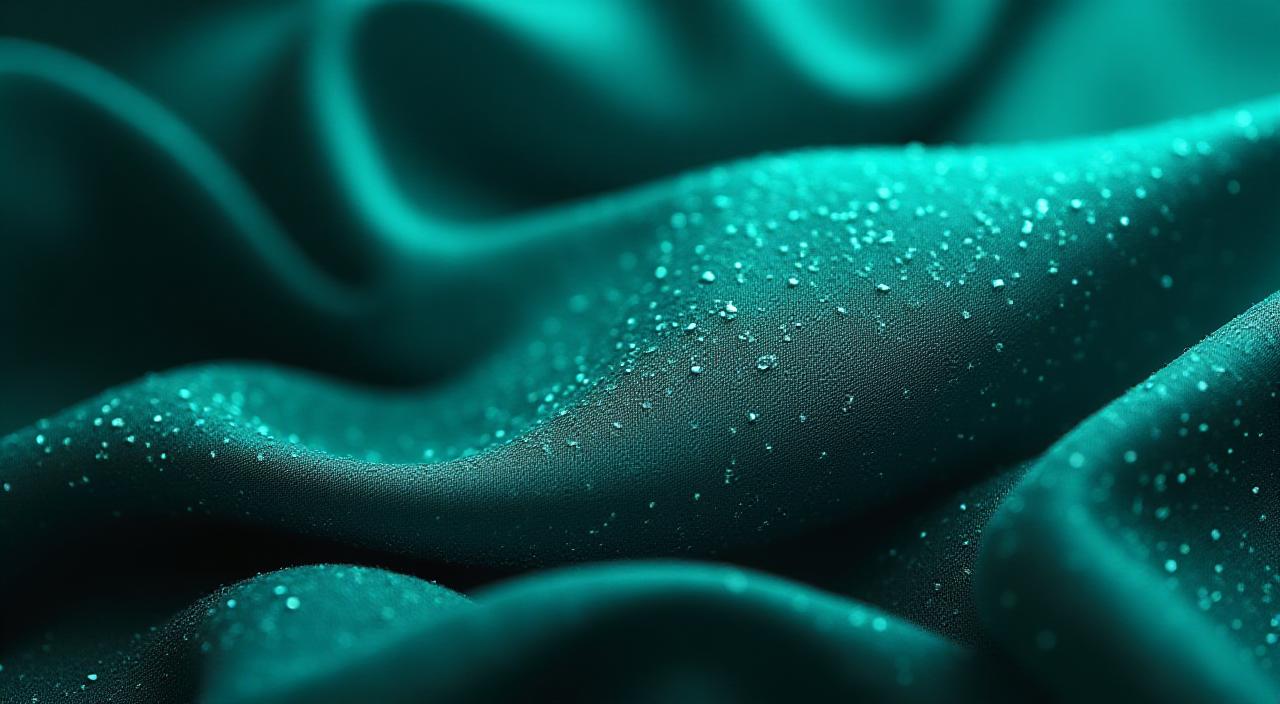 Close-up of handmade silk textile texture